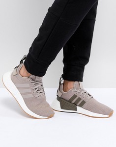 Бежевые кроссовки adidas Originals NMD R2 - Бежевый