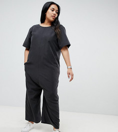 Комбинезон с заниженной проймой ASOS CURVE - Черный