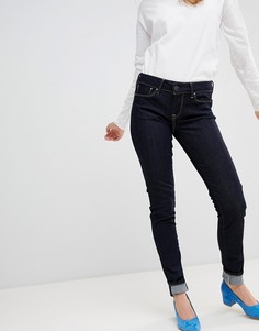 Зауженные джинсы с классической талией и контрастной строчкой Pepe Jeans Soho - Синий