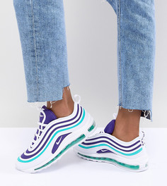 Бело-фиолетовые кроссовки Nike Air Max 97 - Мульти