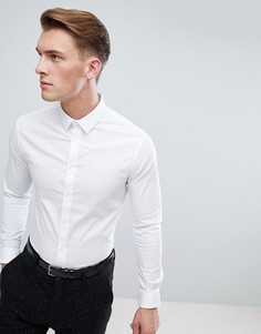 Белая узкая рубашка с длинными рукавами Celio - Белый