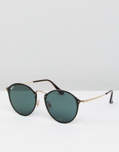 Круглые солнцезащитные очки Ray-Ban 0RB3574N - Черный