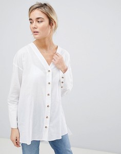 Длинная рубашка ASOS DESIGN - Белый