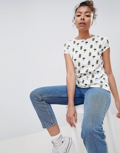 Футболка с принтом ананасов Brave Soul - Белый