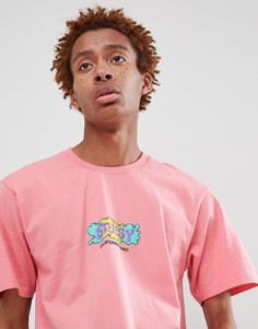 Футболка с логотипом Stussy - Розовый