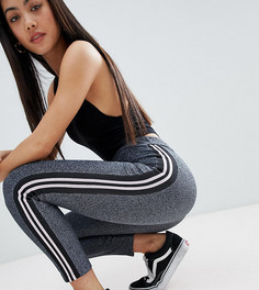 Леггинсы с блестками и полосками по бокам ASOS DESIGN Petite - Синий