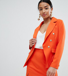 Блейзер с золотистыми пуговицами Missguided Petite - Оранжевый