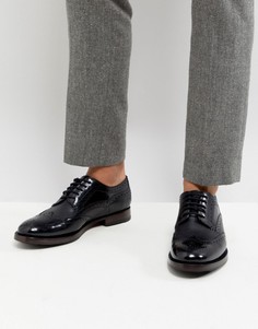 Черные кожаные броги Ted Baker Senape - Черный