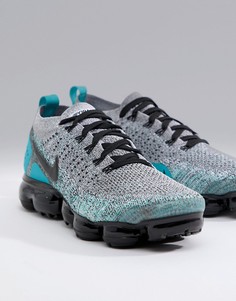Серые кроссовки Nike Running VaporMax Flyknit 2 942842-104 - Серый