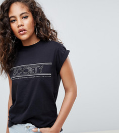 Футболка с принтом ASOS DESIGN Tall - Черный