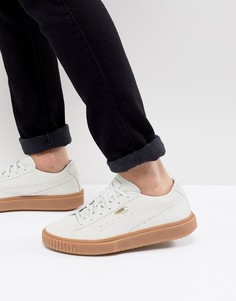 Белые замшевые кроссовки с каучуковой подошвой Puma Breaker 36607902 - Белый
