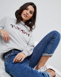 Свитшот с логотипом Tommy Hilfiger - Серый