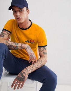 Оранжевая футболка с логотипом на груди ellesse - Оранжевый