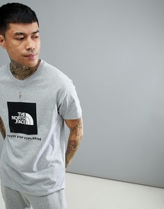 Светло-серая футболка с рукавами реглан The North Face - Серый
