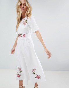 Комбинезон с вышивкой ASOS - Белый