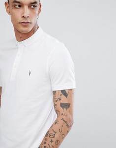 Белая футболка-поло AllSaints - Белый