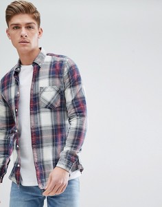 Рубашка в красную клетку Burton Menswear - Красный