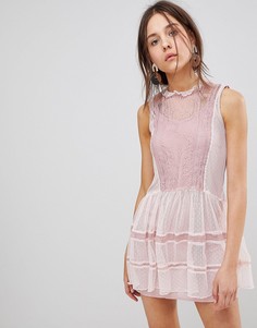 Сетчатое платье Glamorous - Розовый
