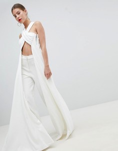 Топ с перекрестной отделкой и драпировкой Missguided Peace And Love - Белый