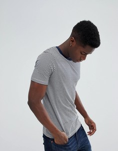 Футболка в полоску Selected Homme - Темно-синий