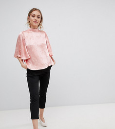 Трикотажные брюки скинни ASOS DESIGN Petite - Черный