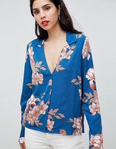 Блузка с цветочным принтом Vila - Серый