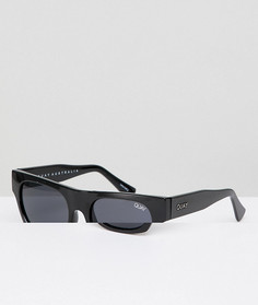 Quay Australia Festival Collection Солнцезащитные очки в квадратной черной оправе Sofia Richie Something Extra - Черный