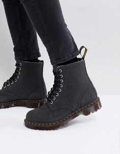 Ботинки из прочной парусины с 8 парами люверсов Dr.Martens Pascal - Черный