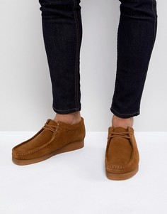 Замшевые туфли на шнуровке Clarks Originals - Рыжий