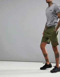 Спортивные шорты оливкового цвета с поясом-лентой ellesse - Зеленый