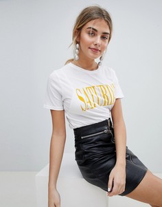 Футболка New Look Saturday - Белый
