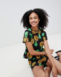 Пижама с принтом ASOS Made In Kenya - Мульти