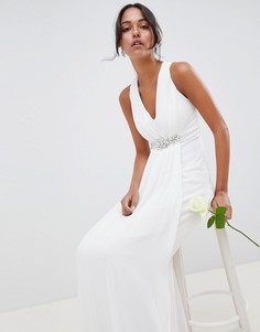 Декорированное платье макси City Goddess Wedding - Белый