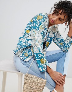 Куртка с цветочным принтом Pepe Jeans Lala - Темно-синий