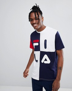 Черная футболка с логотипом Fila Black Line - Темно-синий