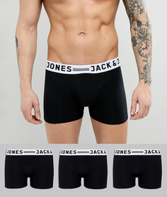 Комплект из 3 боксеров-брифов Jack &amp; Jones - Черный