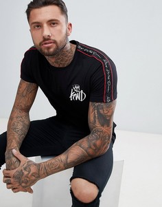 Черная обтягивающая футболка Kings Will Dream Roxberry - Черный