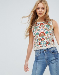 Топ с цветочным принтом Pepe Jeans - Кремовый