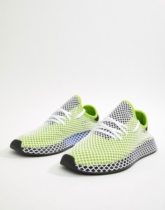 Зеленые кроссовки adidas Originals Deerupt Runner B27779 - Зеленый
