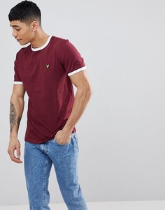 Бордовая футболка Lyle &amp; Scott - Красный