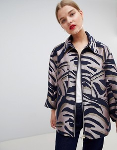 Жаккардовая куртка с анималистичным узором ASOS DESIGN - Мульти