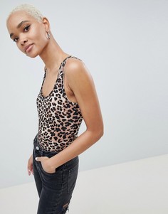 Боди со звериным принтом ASOS DESIGN - Мульти