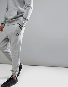 Серые джоггеры с логотипом Reebok Training CD7021 - Серый