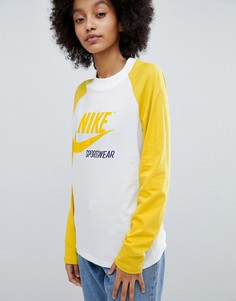 Желтая футболка с рукавами реглан Nike Archive - Желтый
