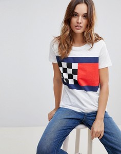 Футболка с флагом Tommy Hilfiger - Белый