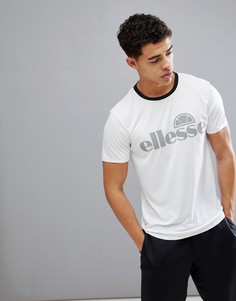 Белая футболка со светоотражающим логотипом ellesse - Белый