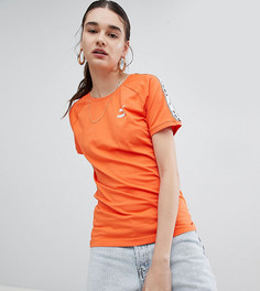 Оранжевая футболка с лентой на рукавах Puma эксклюзивно для ASOS - Оранжевый