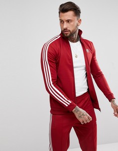Бордовая спортивная куртка adidas Originals adicolor CW1251 - Красный