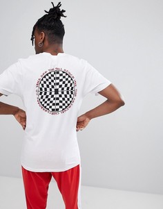 Белая футболка с шахматным принтом на спине Vans VA3H6JWHT - Белый