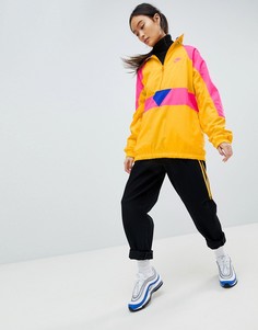Желтая оversize-куртка колор блок с короткой молнией Nike Vapourwave - Желтый